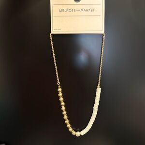 Nordstrom melrose and market gold and white necklace